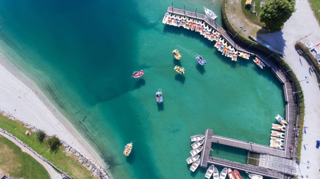 Lago di Molveno, location del primo parco divertimenti sostenibile di GardaSolar